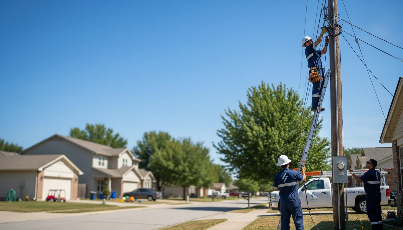 Residential electrician providing installation services in Limestone, ME